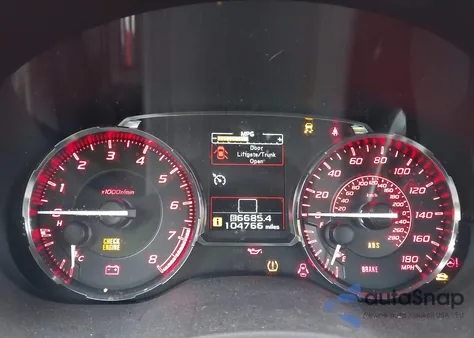 2016 Subaru Wrx z USA, uszkodzony, nr VIN JF1VA1B68G9825886